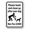 Signmission 18 in Height, 0.12 in Width, Aluminum, 12" x 18", A-1218 Pet-Animal - MaxFi2000 A-1218 Pet-Animal - MaxFi2000 - alternate 1
